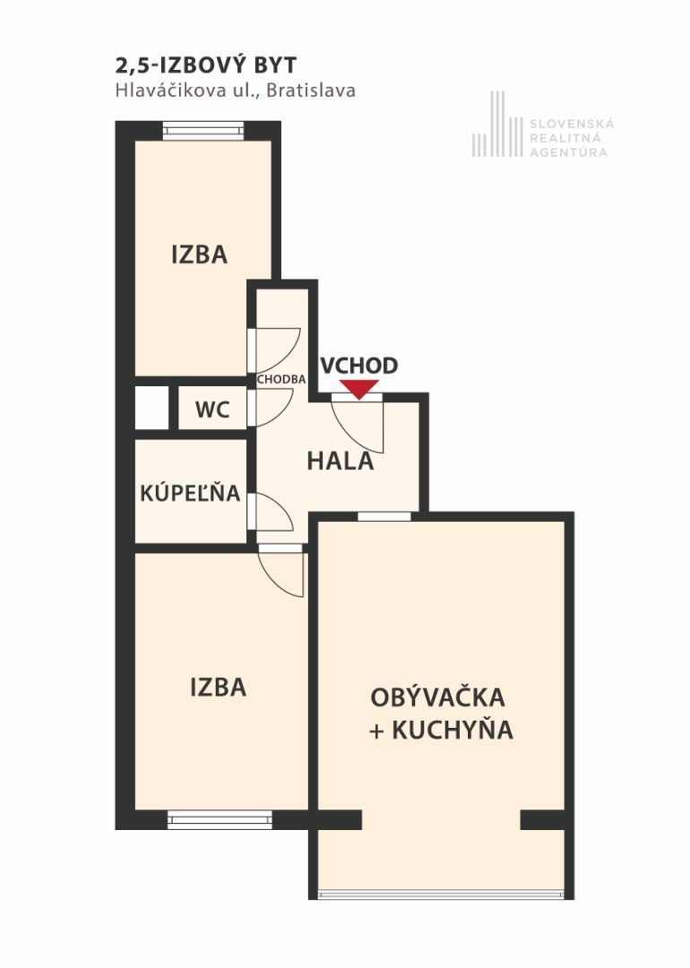 SRA | príjemný 2,5 izbový byt, príroda na dosah, Dlhé diely, Hlaváčikova ul., Bratislava