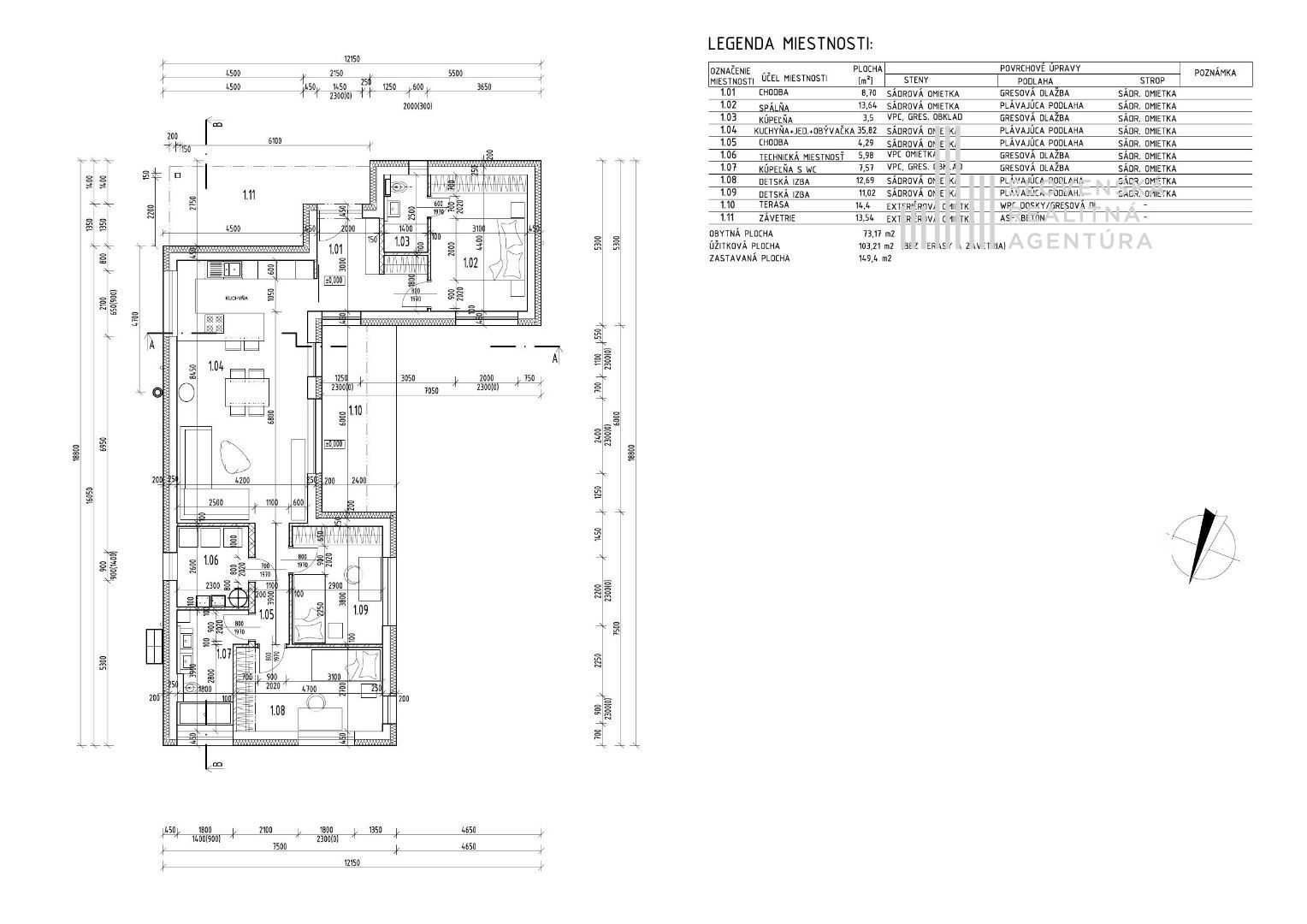 SRA | Moderná 4 izb. NOVOSTAVBA, pozemok 501m², Nová Dedinka, okres Senec